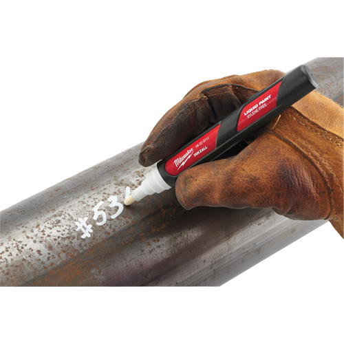 Marqueur &agrave; peinture Inkzall, Liquide, Blanc Helyx Safety & Industrial Supplies