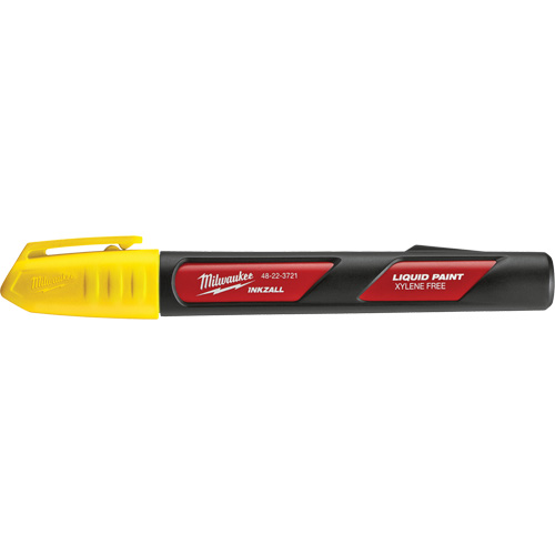 Marqueur &agrave; peinture Inkzall, Liquide, Jaune Helyx Safety & Industrial Supplies