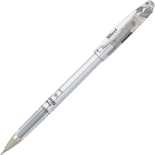 Stylo gel m&eacute;tallique Slicci, Argent, 0,8 mm Helyx Safety & Industrial Supplies
