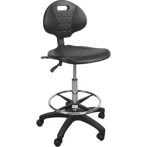 Heavy-Duty Ergonomic Stool, Mobile, Adjustable Height, 250 lbs. Capacity Helyx Safety & Industrial Supplies