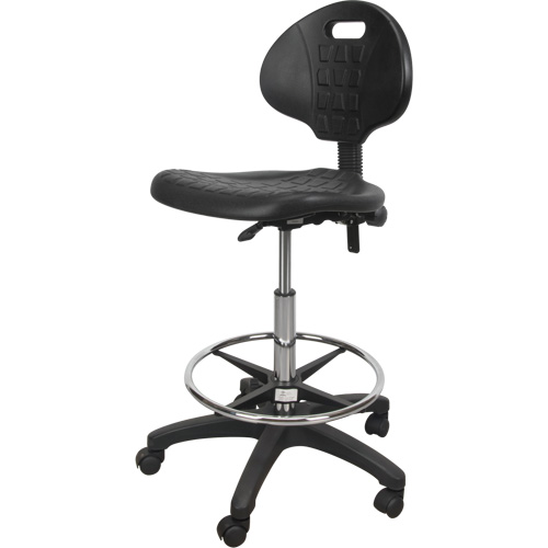 Heavy-Duty Ergonomic Stool, Mobile, Adjustable Height, 250 lbs. Capacity Helyx Safety & Industrial Supplies