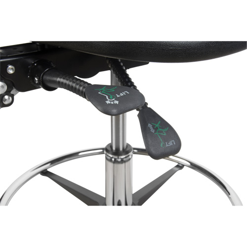 Heavy-Duty Ergonomic Stool, Mobile, Adjustable Height, 250 lbs. Capacity Helyx Safety & Industrial Supplies