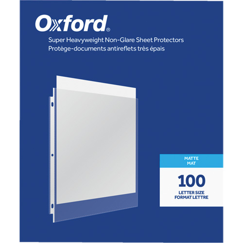 Oxford&reg; Heavyweight Non-Glare Sheet Protectors Helyx Safety & Industrial Supplies