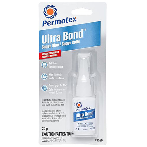 Super colle adh&eacute;sive Ultra Bond &agrave; s&eacute;chage rapide, 20 g, Bouteille, Transparent Helyx Safety & Industrial Supplies