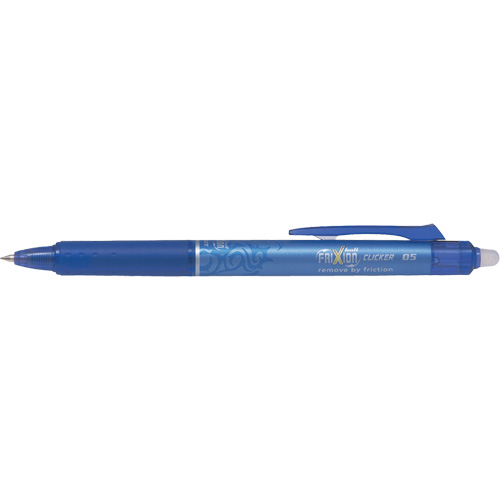 Stylo &agrave; cliquet Frixion Point, Bleu, 0,5 mm, R&eacute;tractable Helyx Safety & Industrial Supplies