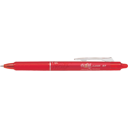 Stylo &agrave; cliquet Frixion Point, Rouge, 0,7 mm, R&eacute;tractable Helyx Safety & Industrial Supplies
