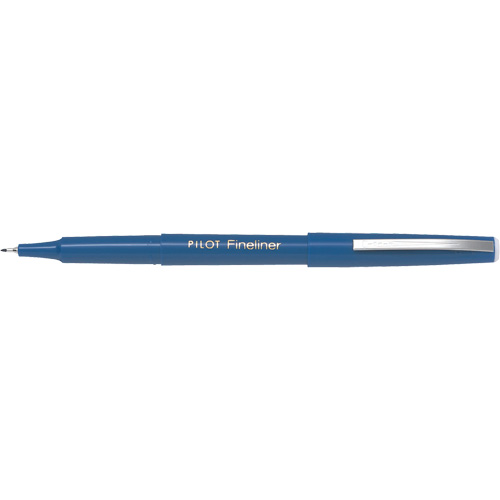 Stylo Fineliner, Bleu, Pointe Fin Helyx Safety & Industrial Supplies