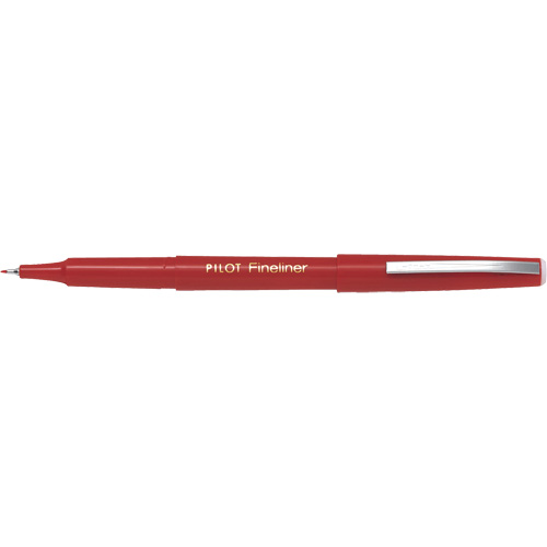 Fineliner Pen, Red, Fine Tip Helyx Safety & Industrial Supplies