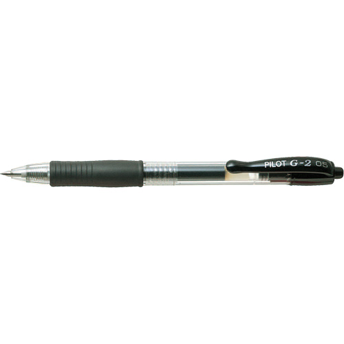 Stylo &agrave; encre gel G2, Noir, 0,5 mm, R&eacute;tractable Helyx Safety & Industrial Supplies