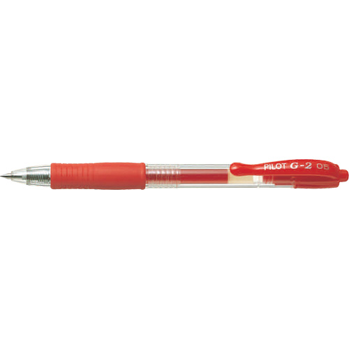 G2 Gel Pen, Red, 0.7 mm, Retractable Helyx Safety & Industrial Supplies