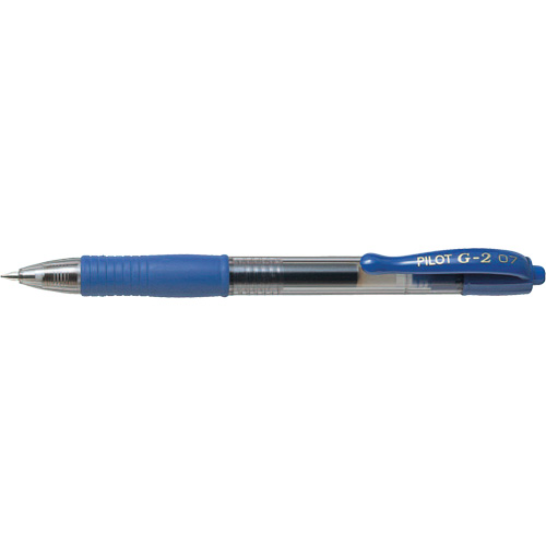 Stylo &agrave; encre gel G2, Bleu, 0,7 mm, R&eacute;tractable Helyx Safety & Industrial Supplies