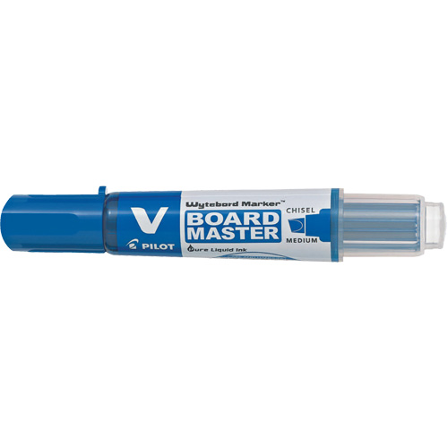 Vboard Master White Board Marker, Blue, Chisel Tip Helyx Safety & Industrial Supplies