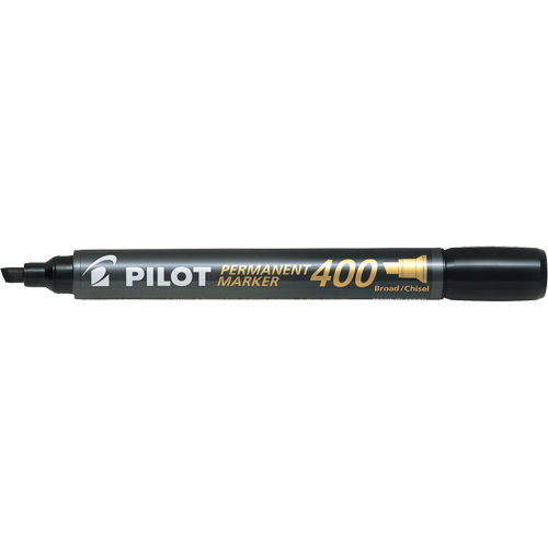 Marqueur permanent 400, Noir, Pointe Ciseau Helyx Safety & Industrial Supplies