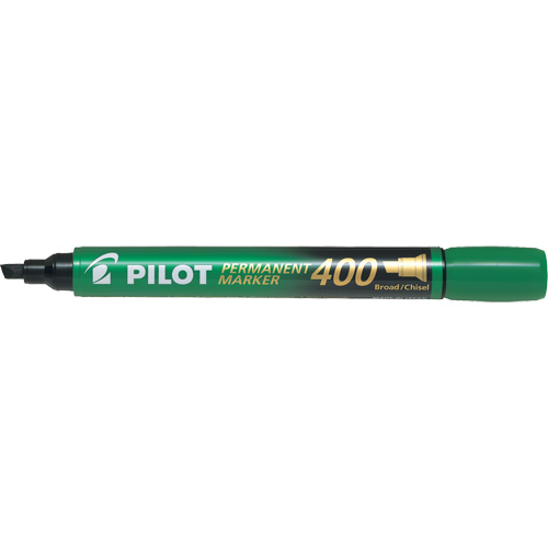 Marqueur permanent 400, Vert, Pointe Ciseau Helyx Safety & Industrial Supplies