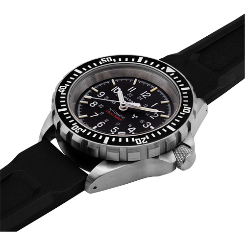 Large Diver's Automatic Watch, Digital, Battery Operated, 41 mm, Black Helyx Safety & Industrial Supplies