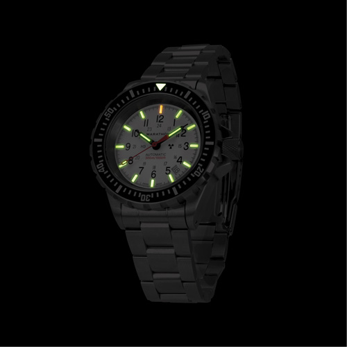 Arctic Edition Large Diver's Automatic GSAR Watch with Stainless Steel Bracelet, Digital, Battery Operated, 41 mm, Silver Helyx Safety & Industrial Supplies