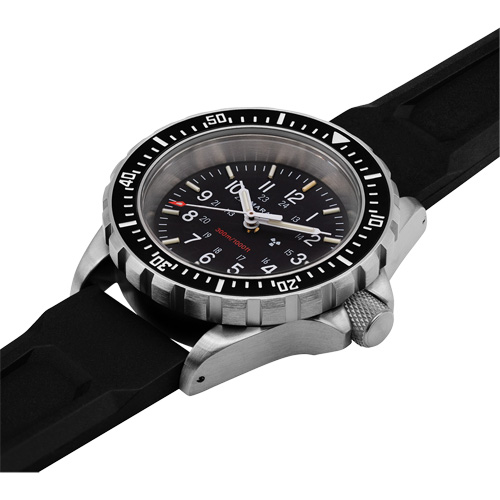Large Diver's Quartz Watch, Digital, Battery Operated, 41 mm, Black Helyx Safety & Industrial Supplies