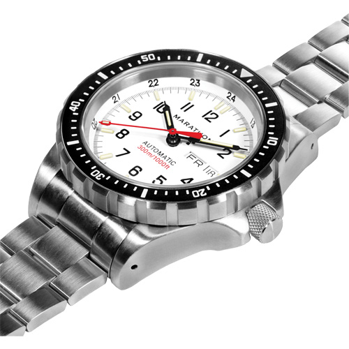 Arctic Edition Jumbo Day/Date Automatic with Stainless Steel Bracelet, Digital, Battery Operated, 46 mm, Silver Helyx Safety & Industrial Supplies