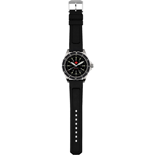 Red Maple Jumbo Diver's Quartz Watch, Digital, Battery Operated, 46 mm, Black Helyx Safety & Industrial Supplies