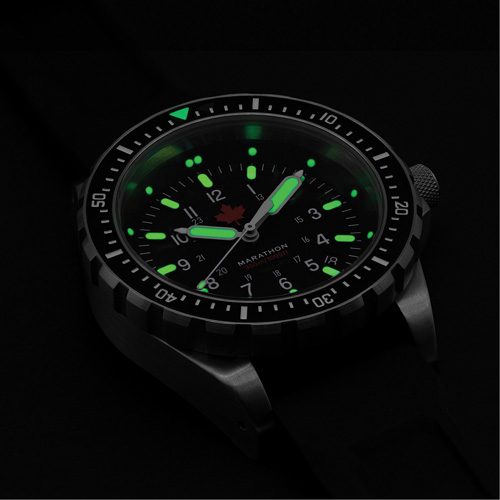 Red Maple Jumbo Diver's Quartz Watch, Digital, Battery Operated, 46 mm, Black Helyx Safety & Industrial Supplies