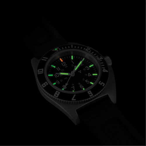 Steel Navigator Watch on 3-Piece Rubber Strap Kit, Digital, Battery Operated, 41 mm, Black Helyx Safety & Industrial Supplies
