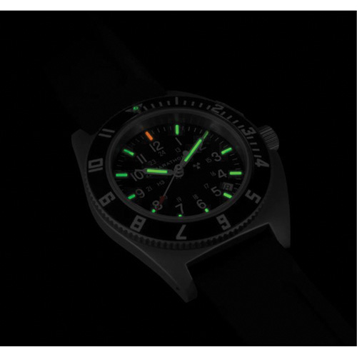 Steel Navigator with Date on Black 3-Piece Rubber Strap Kit, Digital, Battery Operated, 41 mm, Black Helyx Safety & Industrial Supplies
