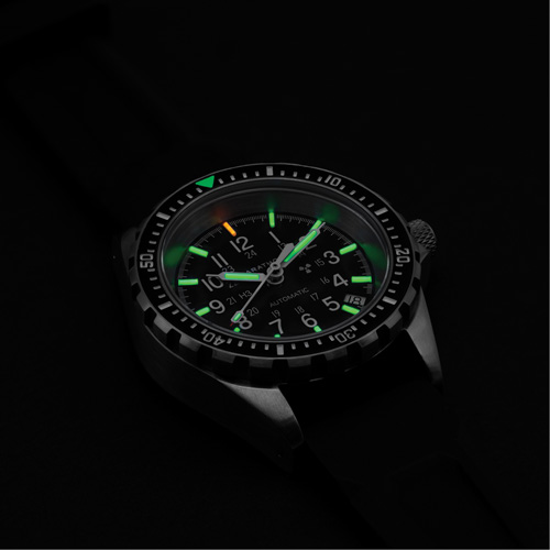 Jumbo Diver/Pilot's Automatic Chronograph Watch, Digital, Battery Operated, 46 mm, Black Helyx Safety & Industrial Supplies