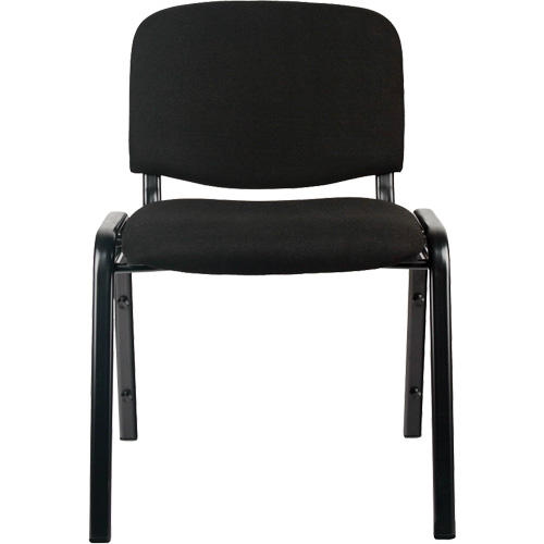 Chaises empilables, Tissu, Hauteur 32", Capacit&eacute; 250 lb, Noir Helyx Safety & Industrial Supplies