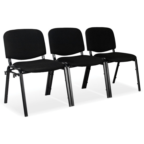 Chaises empilables, Tissu, Hauteur 32", Capacit&eacute; 250 lb, Noir Helyx Safety & Industrial Supplies