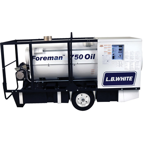 Foreman&reg; 750 Indirect-fired Portable Heater, Oil Filled, Kerosene, 750000 BTU/H Helyx Safety & Industrial Supplies