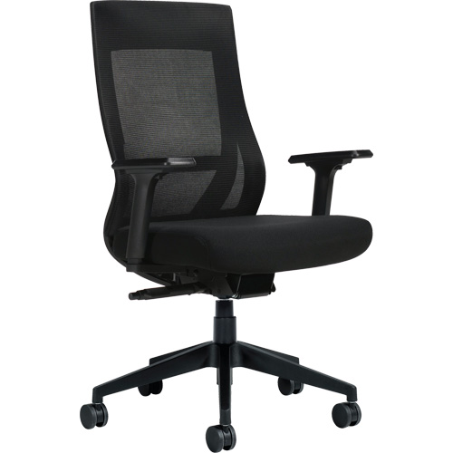 High-Back Weight-Sensing Synchro-Tilter, Mesh, Black Helyx Safety & Industrial Supplies