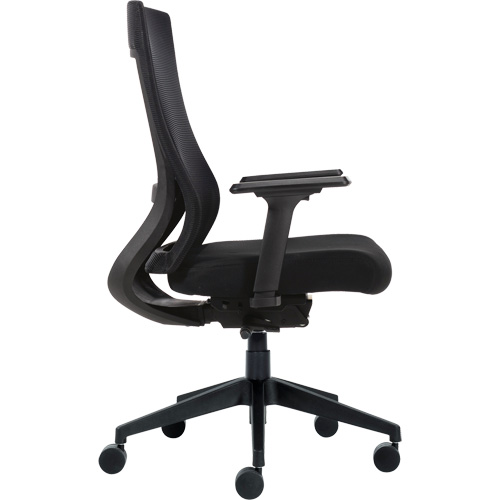 High-Back Weight-Sensing Synchro-Tilter, Mesh, Black Helyx Safety & Industrial Supplies