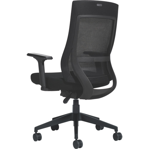 High-Back Weight-Sensing Synchro-Tilter, Mesh, Black Helyx Safety & Industrial Supplies