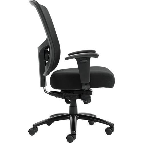 Raven 400 High-Back Heavy-Duty Synchro-Tilter, Mesh, Black, 400 lbs. Capacity Helyx Safety & Industrial Supplies