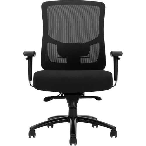 Raven 400 High-Back Heavy-Duty Synchro-Tilter, Mesh, Black, 400 lbs. Capacity Helyx Safety & Industrial Supplies