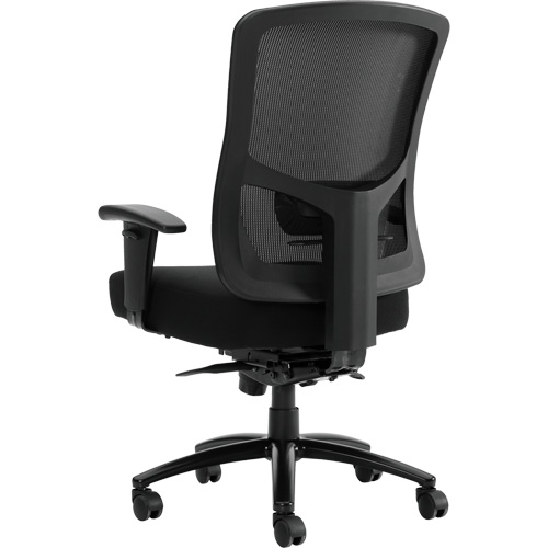 Raven 400 High-Back Heavy-Duty Synchro-Tilter, Mesh, Black, 400 lbs. Capacity Helyx Safety & Industrial Supplies