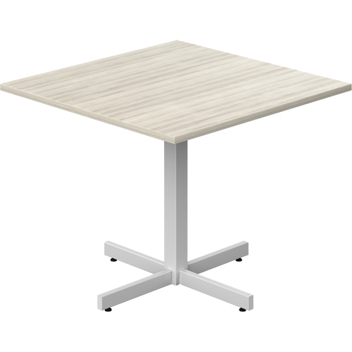 Newland Height-Adjustable Square Table, 36" L x 36" W x 29" H, 1" Top, Laminate, Tan Helyx Safety & Industrial Supplies