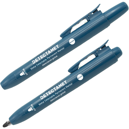 Marqueur permanent r&eacute;tractable, Noir, Pointe Ronde Helyx Safety & Industrial Supplies