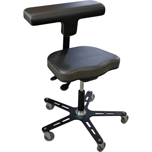 Chaise ergonomique industrielle VEGA-T, Mobile, Ajustable Hauteur, Capacit&eacute; 280 lb Helyx Safety & Industrial Supplies