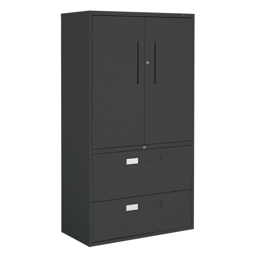 Armoire Multi-Stor, Acier, 3 Tablettes, 65-1/4" h x 36" la x 18" P, Noir Helyx Safety & Industrial Supplies
