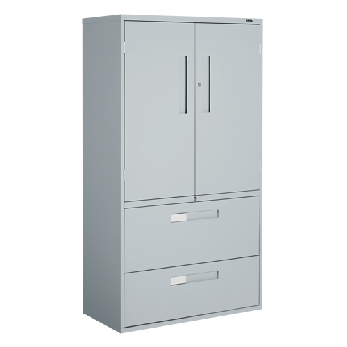 Armoire Multi-Stor, Acier, 3 Tablettes, 65-1/4" h x 36" la x 18" P, Gris Helyx Safety & Industrial Supplies