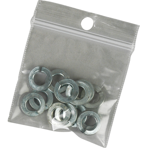 Sacs en poly, Refermable, 10" x 8", 4 mils Helyx Safety & Industrial Supplies