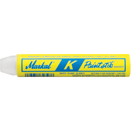 M Paintstik&reg; Paint Marker for Heat Treating, Solid Stick, White Helyx Safety & Industrial Supplies