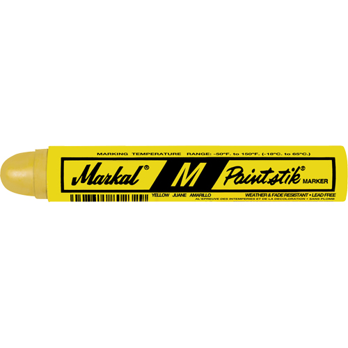 M Paintstik&reg; Paint Marker, Solid Stick, Yellow Helyx Safety & Industrial Supplies