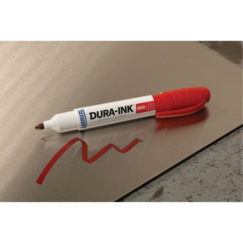Dura-Ink&reg; Marker #55, Red, Chisel Tip Helyx Safety & Industrial Supplies