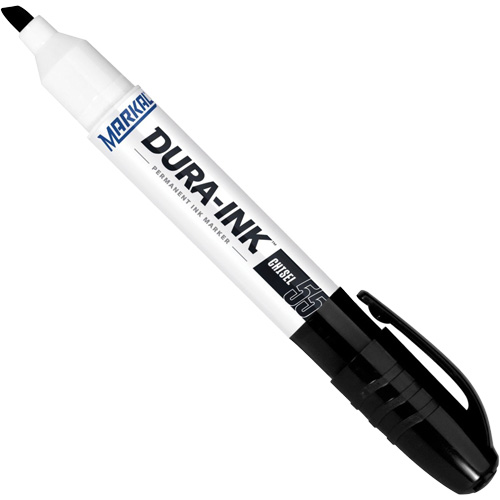 Dura-Ink&reg; 55 Permanent Marker, Black, Chisel Tip Helyx Safety & Industrial Supplies