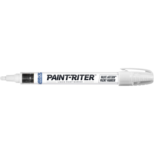 Marqueur &agrave; peinture Paint-Riter Valve Action, Liquide, Blanc Helyx Safety & Industrial Supplies