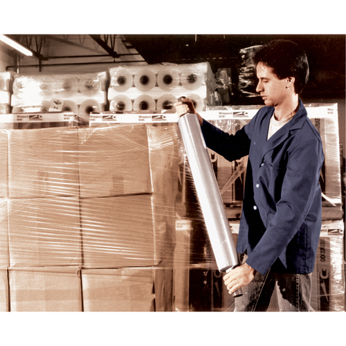 Hand Stretch Wrap, 80 Gauge (20.3 micrometers), 15" x 1000' Helyx Safety & Industrial Supplies