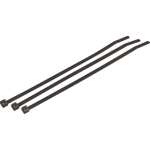 Attaches de c&acirc;ble robustes r&eacute;sistantes aux intemp&eacute;ries/UV, Longueur 14-1/2", R&eacute;sistance &agrave; la traction 120 lb, Noir Helyx Safety & Industrial Supplies