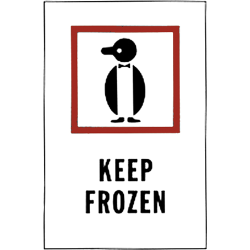 "Keep Frozen" Special Handling Labels, 6" L x 4" W, Red on White Helyx Safety & Industrial Supplies